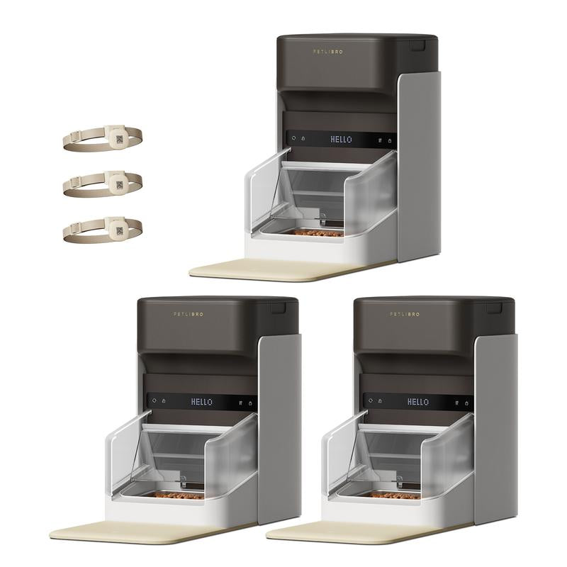 PETLIBRO Upgraded RFID Automatic Cat Feeder, 5G Wi-Fi Automatic Pet Feeder, 3L Auto Cat Feeder App Control with Light Collar Tag, Tag Activated One Automatic Cat Food Dispenser 1-10 Meals Control