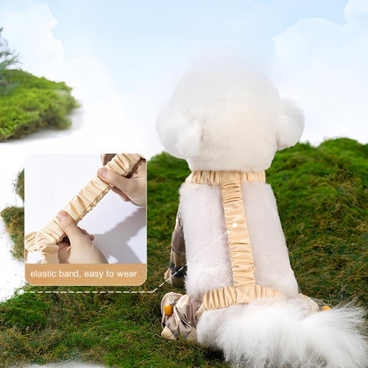 Pet Strolling Going Out Dust-Proof Four-Legged Pants Dog Boot Leggings Dog Jumpsuit Shoes Paw/Leg Protection Pants Pet Clothes Dogaccessories Dog Suspender Boots Poodle Costume Outfits