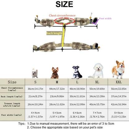 Pet Strolling Going Out Dust-Proof Four-Legged Pants Dog Boot Leggings Dog Jumpsuit Shoes Paw/Leg Protection Pants Pet Clothes Dogaccessories Dog Suspender Boots Poodle Costume Outfits