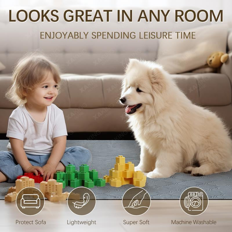 XAKING Washable Pets Pee Pads 2-Pack & Multiple Sizes - Stylish, Non-Slip, Leak-Proof & Ultra-Absorbent Reusable Mats for Crate, Floor & Dog Training