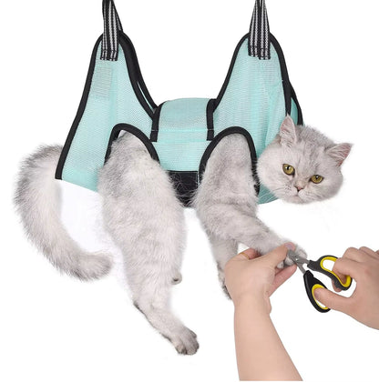 TONG New Pet Cat Grooming Hammock Helper Cat Dog Hammock Dogs Repairing Nails in Beauty Hammock Restraint Bag Pet Accessories