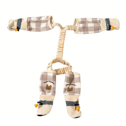 Pet Strolling Going Out Dust-Proof Four-Legged Pants Dog Boot Leggings Dog Jumpsuit Shoes Paw/Leg Protection Pants Pet Clothes Dogaccessories Dog Suspender Boots Poodle Costume Outfits