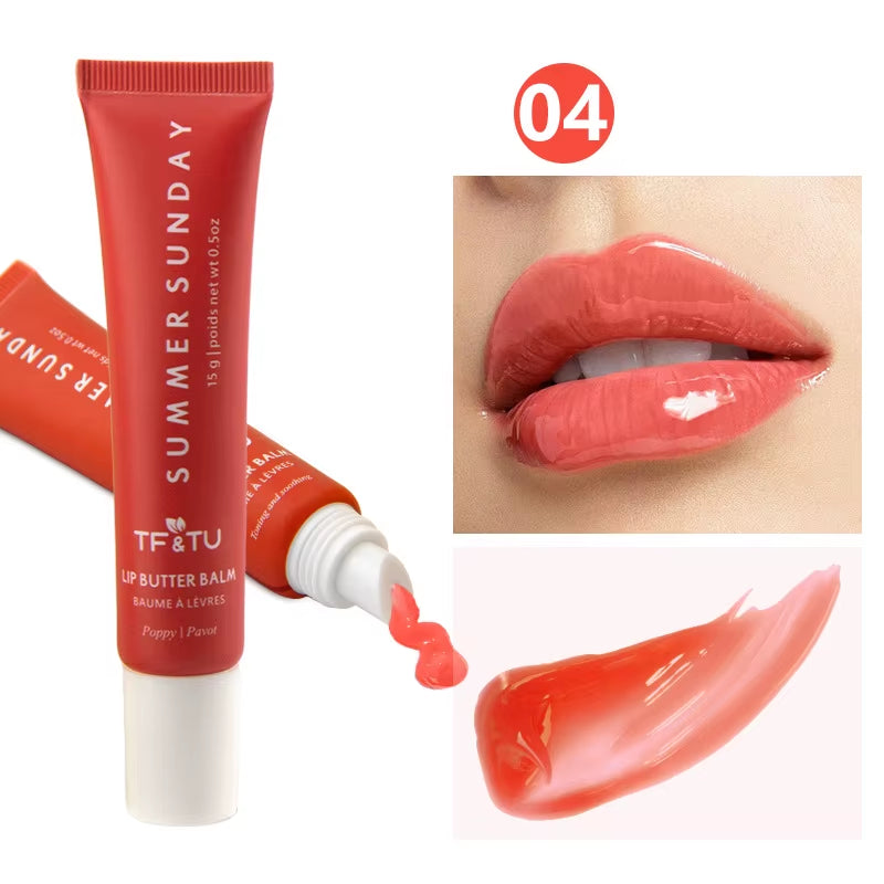 Summer Lip Moisturizing Lip Balm Care 15Ml Lip Balm Smoothing Lip Lines Lasting Nourishment for Women Daily Care Makeup Lip Care