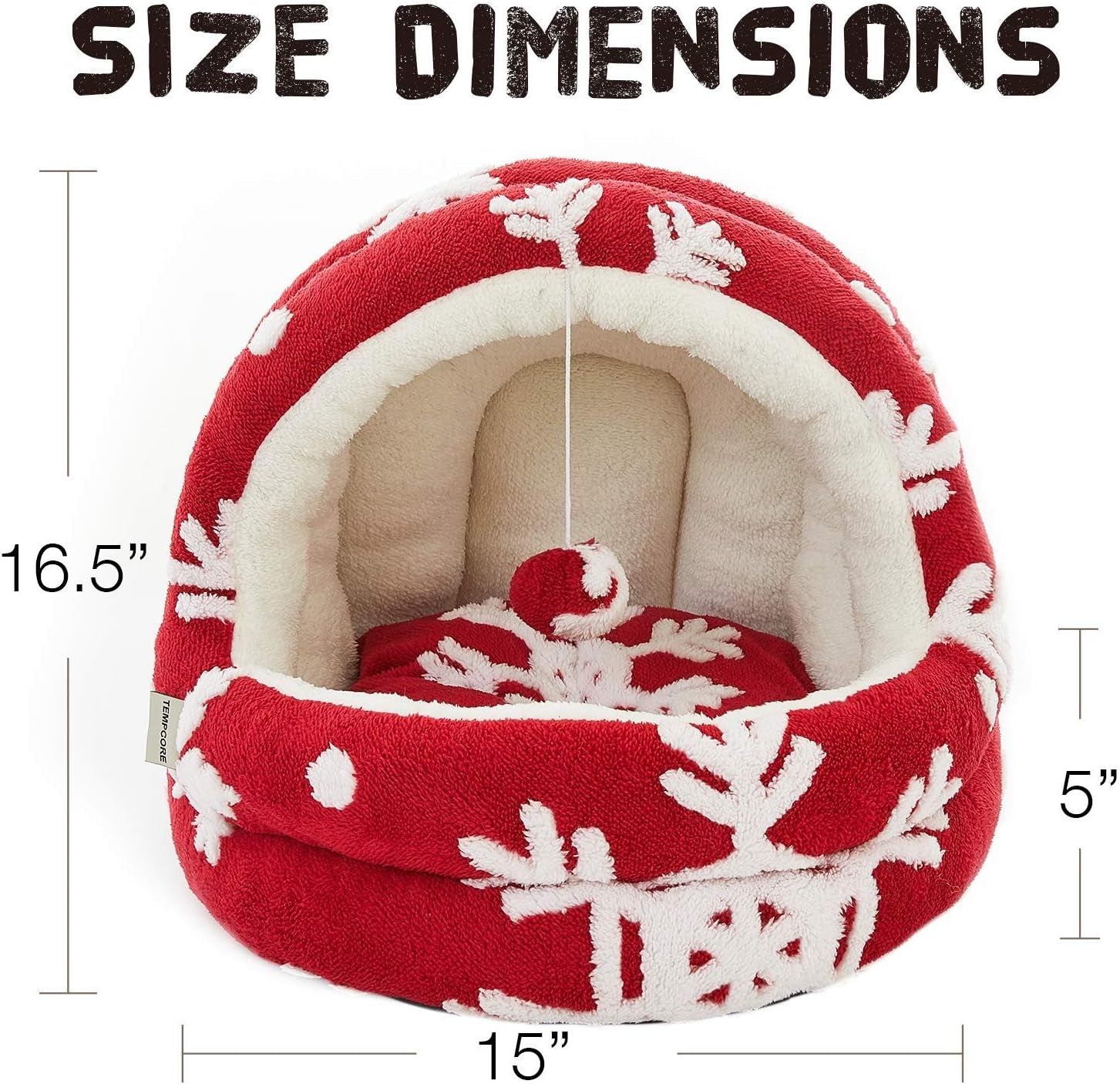 Christmas Red Cat Bed S