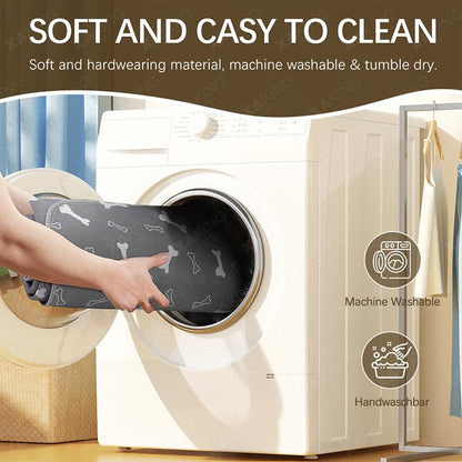 XAKING Washable Pets Pee Pads 2-Pack & Multiple Sizes - Stylish, Non-Slip, Leak-Proof & Ultra-Absorbent Reusable Mats for Crate, Floor & Dog Training