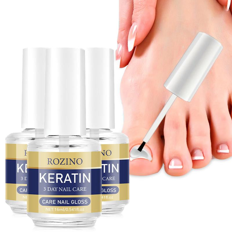 ROZINO 3 Days Nail Care Keratin Amino Acid Formula for Superior Nail Nourishment Lightweight Moisture Boosting Daily Manicure 16Ml