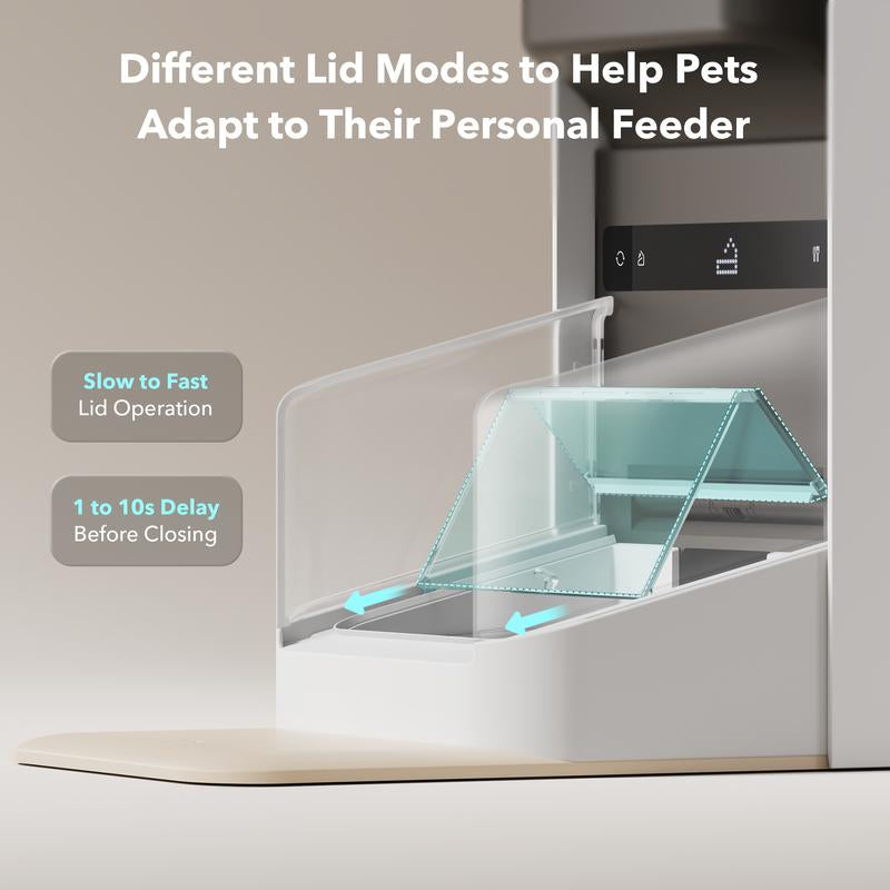 PETLIBRO Upgraded RFID Automatic Cat Feeder, 5G Wi-Fi Automatic Pet Feeder, 3L Auto Cat Feeder App Control with Light Collar Tag, Tag Activated One Automatic Cat Food Dispenser 1-10 Meals Control