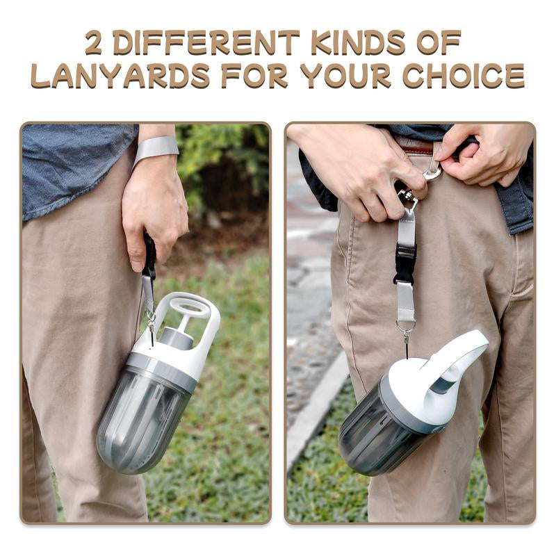 Portable Dog Pooper Scooper, 2-In-1 No Touch Handheld Claw with Bag Dispenser, Lightweight Waste Cleaner for Grass, Concrete Surfaces