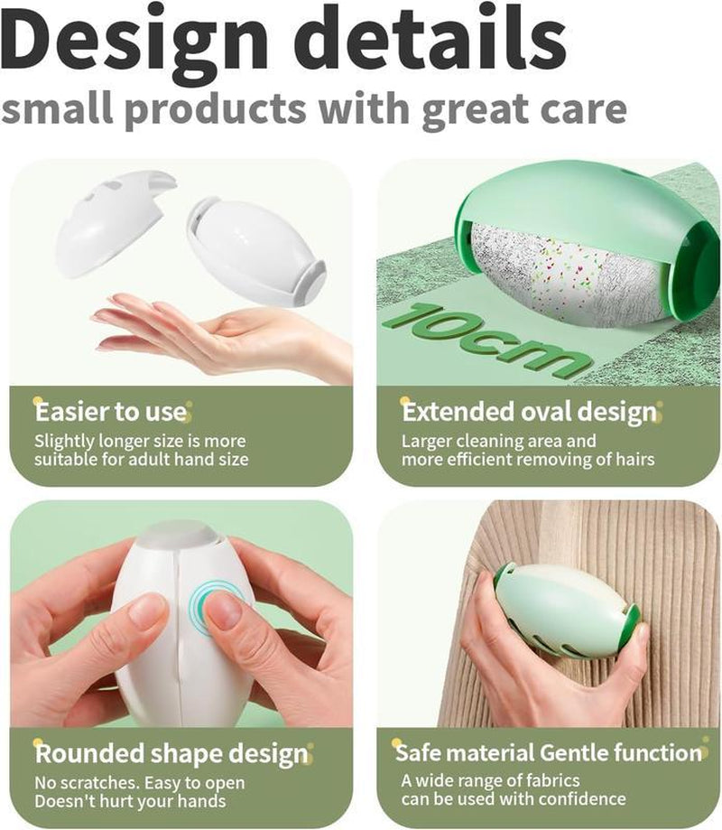 2PCS Washable Reusable Gel Lint Roller for Pet Hair，Portable Mini Dog Cat Pet Hair Remover for Clothes，Laundries ，Dust Fuzz Fur -Sticky Cleaner- Small Travel Animal Fur Removal Tool