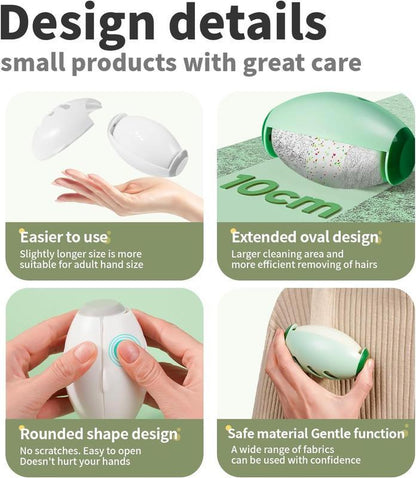 2PCS Washable Reusable Gel Lint Roller for Pet Hair，Portable Mini Dog Cat Pet Hair Remover for Clothes，Laundries ，Dust Fuzz Fur -Sticky Cleaner- Small Travel Animal Fur Removal Tool