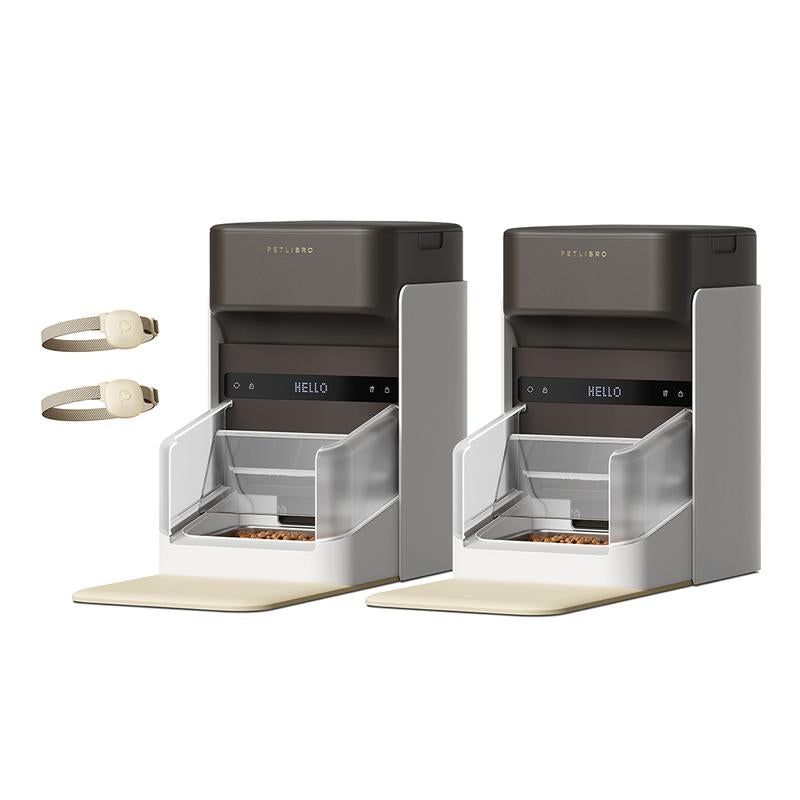 PETLIBRO Upgraded RFID Automatic Cat Feeder, 5G Wi-Fi Automatic Pet Feeder, 3L Auto Cat Feeder App Control with Light Collar Tag, Tag Activated One Automatic Cat Food Dispenser 1-10 Meals Control