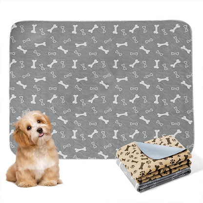 XAKING Washable Pets Pee Pads 2-Pack & Multiple Sizes - Stylish, Non-Slip, Leak-Proof & Ultra-Absorbent Reusable Mats for Crate, Floor & Dog Training