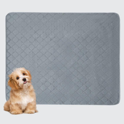 XAKING Washable Pets Pee Pads 2-Pack & Multiple Sizes - Stylish, Non-Slip, Leak-Proof & Ultra-Absorbent Reusable Mats for Crate, Floor & Dog Training