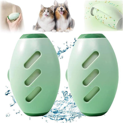 2PCS Washable Reusable Gel Lint Roller for Pet Hair，Portable Mini Dog Cat Pet Hair Remover for Clothes，Laundries ，Dust Fuzz Fur -Sticky Cleaner- Small Travel Animal Fur Removal Tool